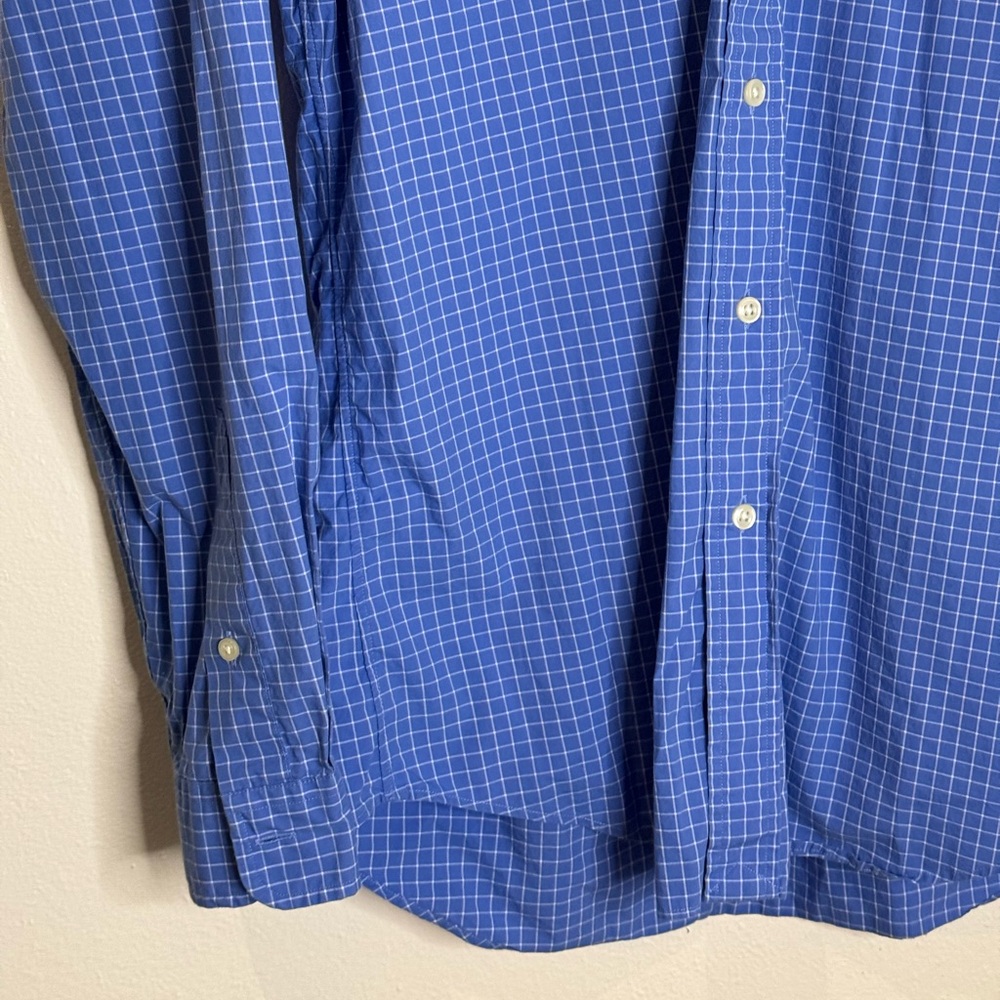 Ralph Lauren Men’s Button-Down Shirt Blue Check Size M - Picture 4 of 9